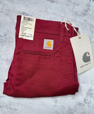 Pantalón Chino Carhartt Sid Pant burdeos