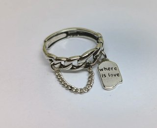 Anillo de Plata con Dije y Cadena