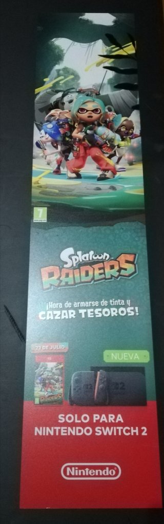 Cartel juego Splatoon Raiders