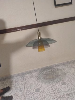 Lámpara de techo de cristal