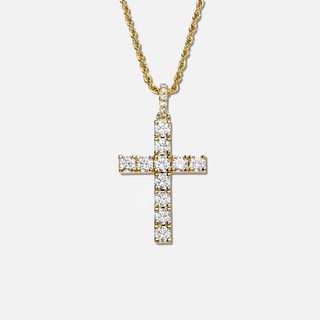 Colgante CRUZ JESÚS - Cadena Oro 18K