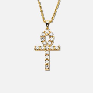 Colgante ANKH Egipcio - Baño Oro 18K