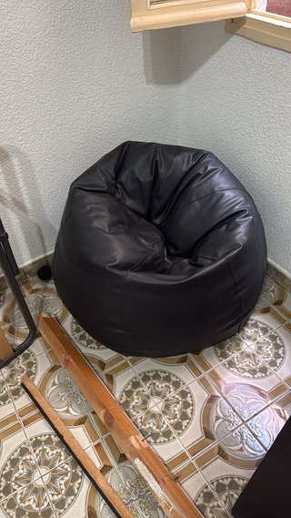 Sillón Puf Negro