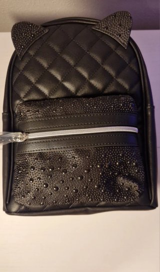 Mochila Negra Claire's con Orejas