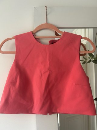 Top Zara Rojo