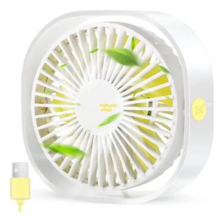 Ventilador de mesa portátil con conexión USB