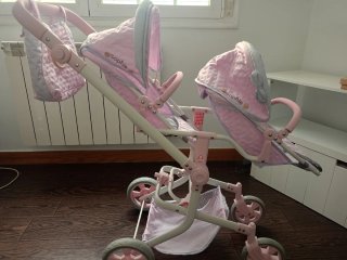 Carrito Gemelar para Muñecas DeCuevas