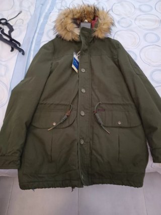 Cazadora larga Celopman verde