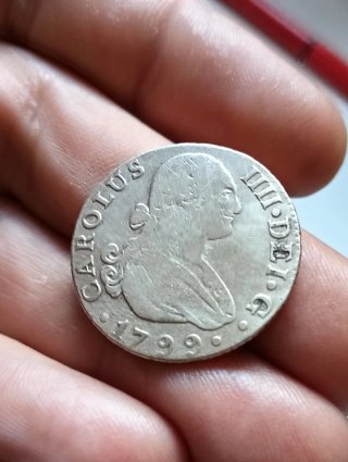 Moneda 2 Reales 1799 Carlos IV