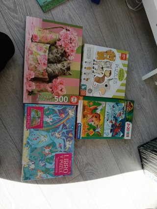 Lote de 4 Puzzles Infantiles y Juveniles