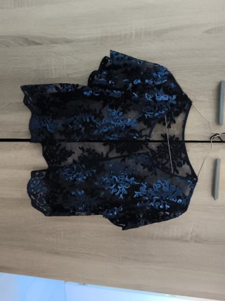 Sobrecamisa de fiesta azul