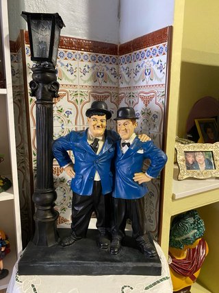 Lámpara Figura El Gordo y el Flaco