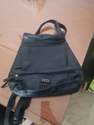 Mochila Negra cuero