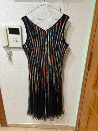 Vestido sin mangas estampado