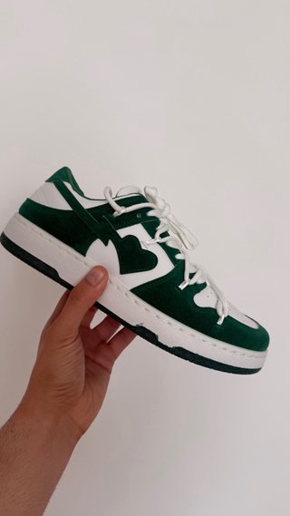 Zapatillas Retro Verdes y Blancas Talla 43
