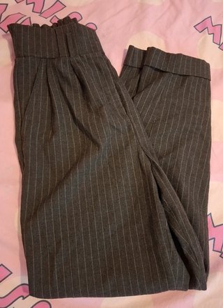 Pantalones de Rayas Gris Talla XS