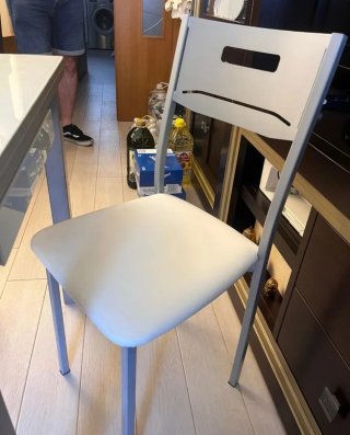 Sillas de cocina blancas