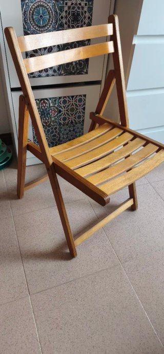 Silla Plegable de Madera
