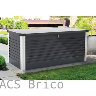 Baúl Arcón Metálico Antracita - 187x78x72 cm - Trimetals