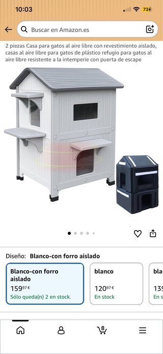 Casa para Gatos de Exterior Aislada