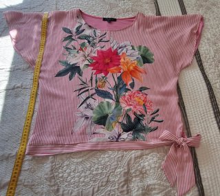 Blusa Cortefiel Estampada Talla L