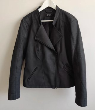 Chaqueta Biker ONLY Negra Talla 42