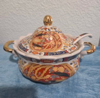 Sopera Porcelana King Cheng Estilo Imari