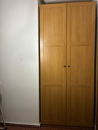 Armario de Madera de Roble con Dos Puertas