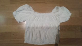 Top blanco Zara talla 9-10