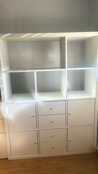 Estantería Ikea Blanca con Cajones y Puertas