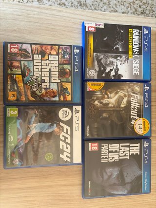 Lote 5 Juegos PS4 y PS5