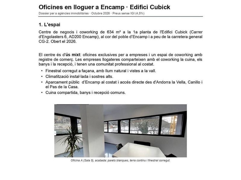 Commercial premises for rent in Encamp · 4 of 4