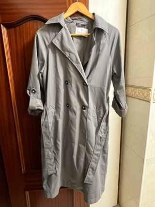 Gabardina Gris Stradivarius
