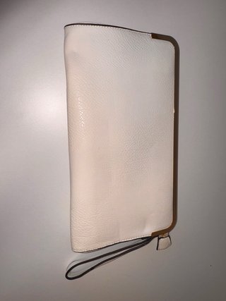 Monedero Cartera de Mano Blanco Roto