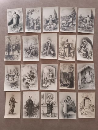 ENVÍO GRATIS. 20 Postales Antiguas Religiosas Lote
