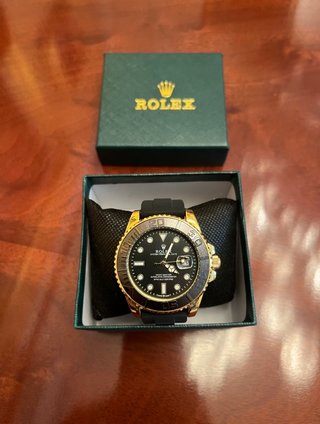 Reloj Rolex Yacht Master Negro Oro