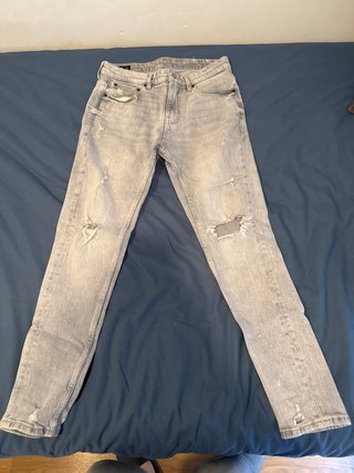 Pantalón Vaquero Gris Pull&Bear