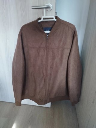 Chaqueta Bomber Hombre Marrón Talla 5XL