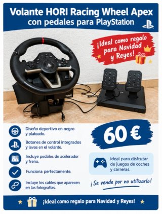 Volante HORI Racing Wheel Apex para PlayStation