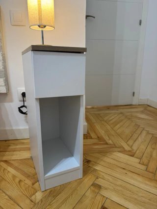 2 Mesitas de noche SoBuy estrechas (20cm)