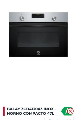 Horno Balay 3CB4130X3 Inox 47L