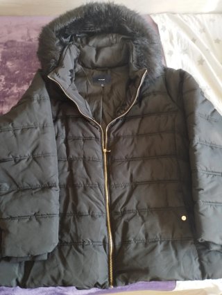 Chaqueta Plumón Mango Negra Talla 54