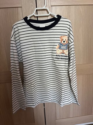 Camiseta manga larga Zara rayas