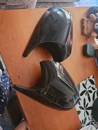 2 Carcasas de Espejo Retrovisor Efecto Carbono