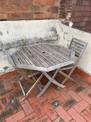 Set de Mesa y 2 Sillas de Terraza
