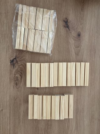 Set de 30 Soportes de Madera para Fotos