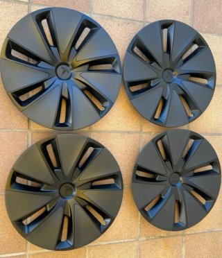 4 Tapacubos nuevos Tesla model Y desde 2020 al 25