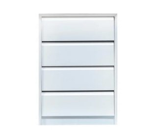 Cómoda Blanca de 4 Cajones