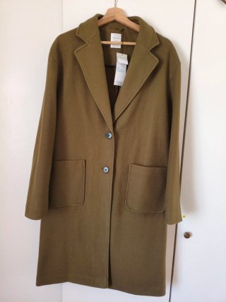 Abrigo Midi de Paño Verde