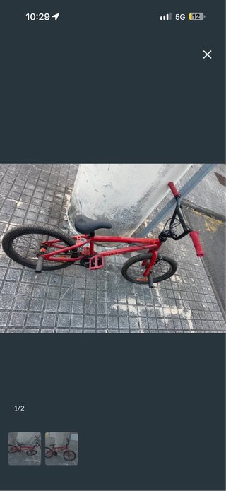 Bicicleta BMX Wipe 500 Roja